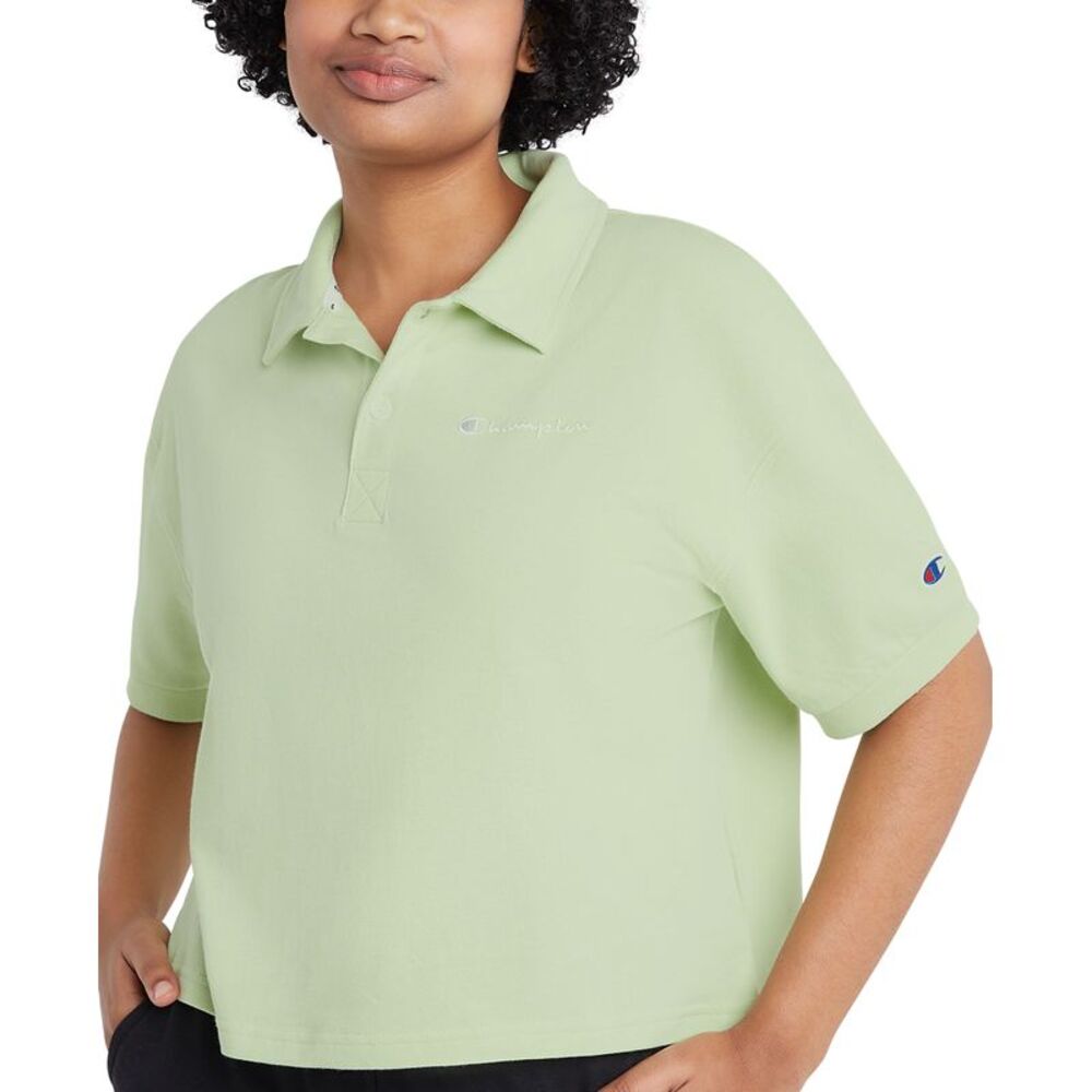 Champion Womens Mid Weight Jersey Polo Top